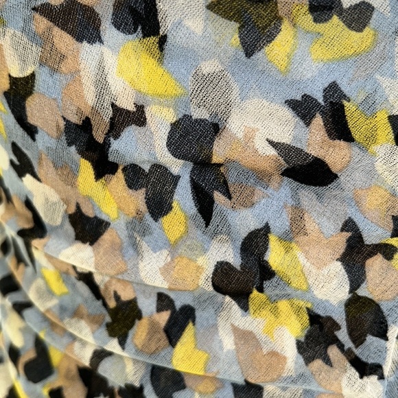 Diane Von Furstenberg Silk Aslin Pastel Ruched Midi Column Dress - 8 - Picture 10 of 13